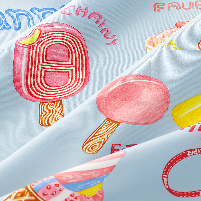 ✨希少✨ HERMES エルメス カレ70 FUNNY ICE CREAM Funny Ice Cream scarf 70 - Pink | Hermès Mainland China